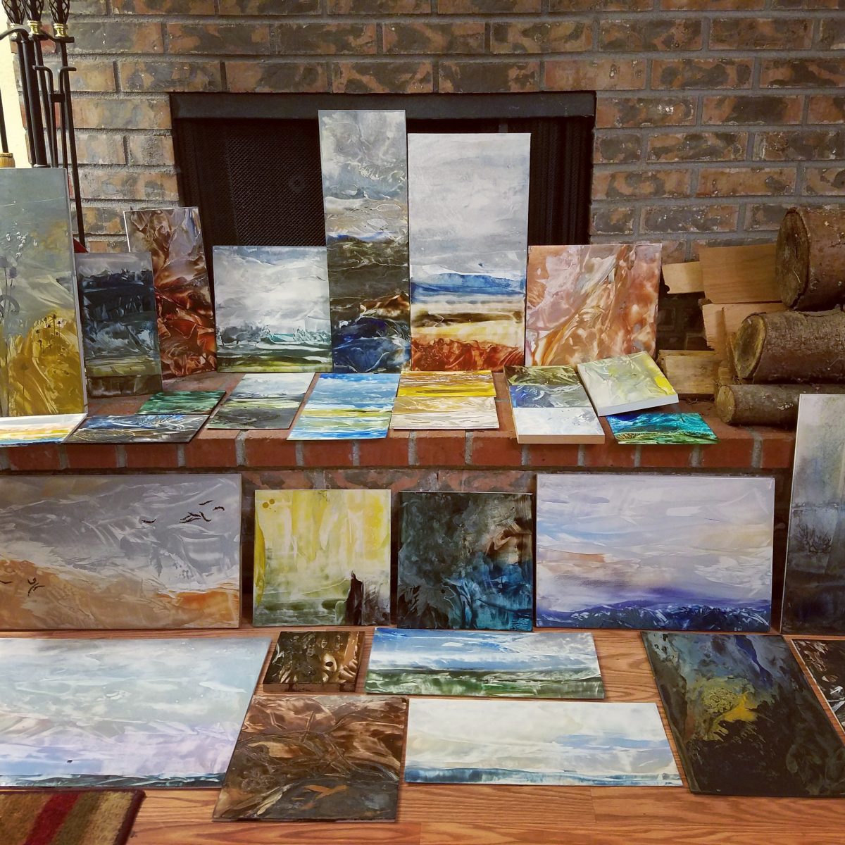 Encaustic Artist Residency: Day 7, Giveaway! + Thinking in Color