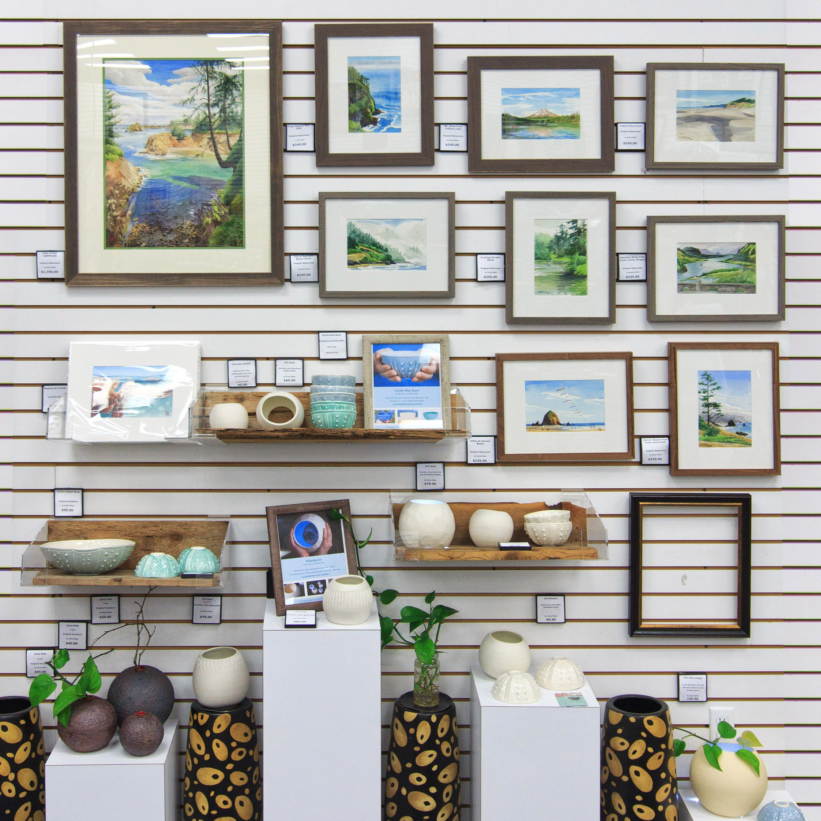 New paintings & ceramics at Frame Central, Beaverton