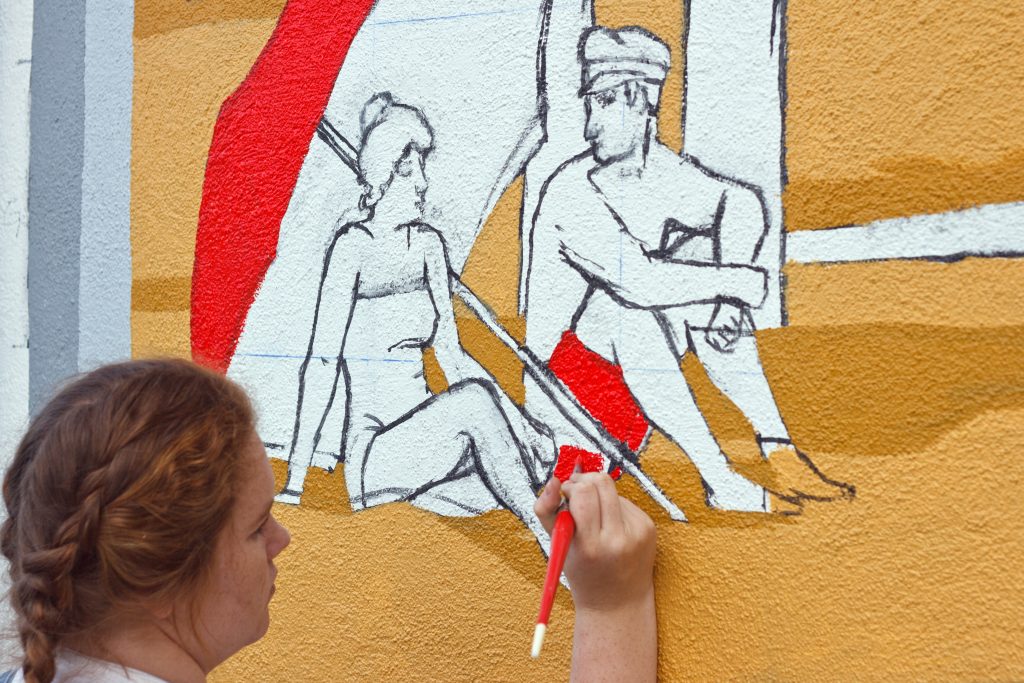 Teva Needleman - mural painting