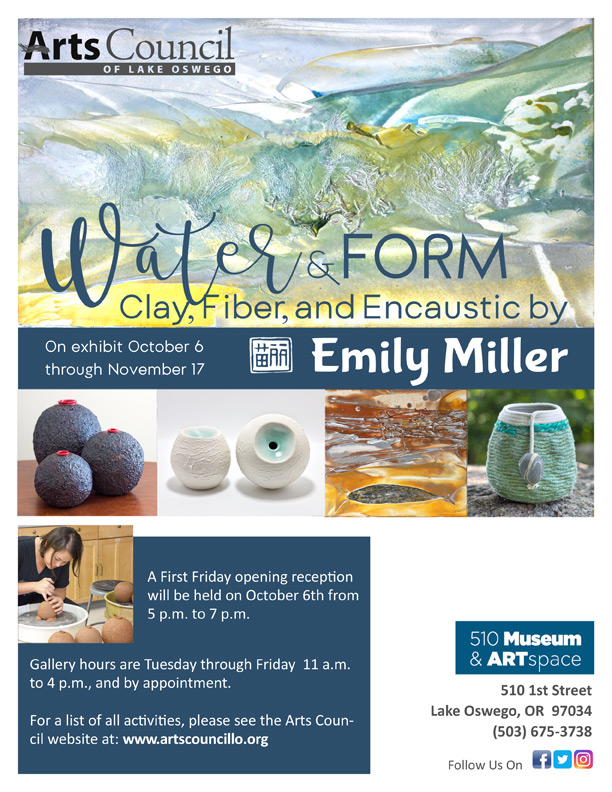 Water & Form exhibit poster