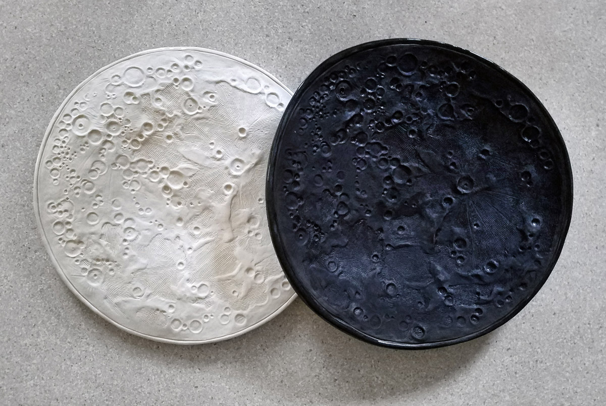 Moon Bowls - ceramic sculpture by Emily Miller