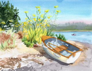 Little boats, you have my heart forever.

Rowboat at Vashon Island
11x14" plein air watercolor
2026
Prints + original on my website www.EmilyJungMiller.com/latest

Thanks to the owners of the Little Owl sailboat for their loving care in maintaining this beautiful wood-trimmed rowboat.
.
.
.
#vashonisland #vashonwashington #vashonwa #pnwonderland #northwestisbest #rowboat #jensenpoint #pleinair #pleinairpainting #allaprima #watercolor #watercolour #watercolorart
